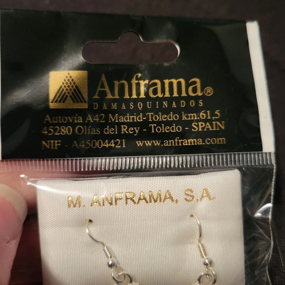 NWT 24K Dangle Italy Earrings - Picture 4 of 7